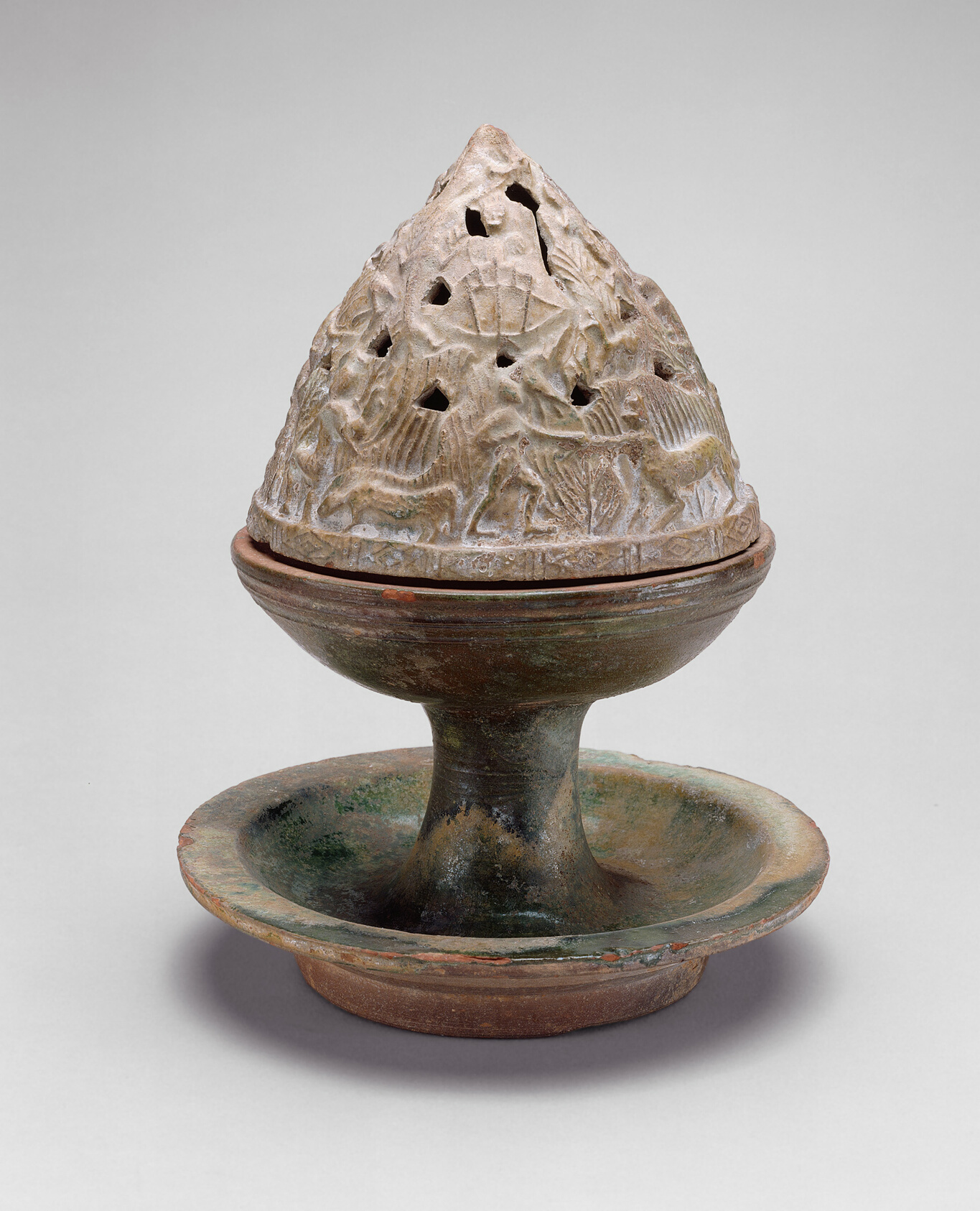 Mountain-Shaped Incense Burner, China, probably Guangdong or Guangxi province