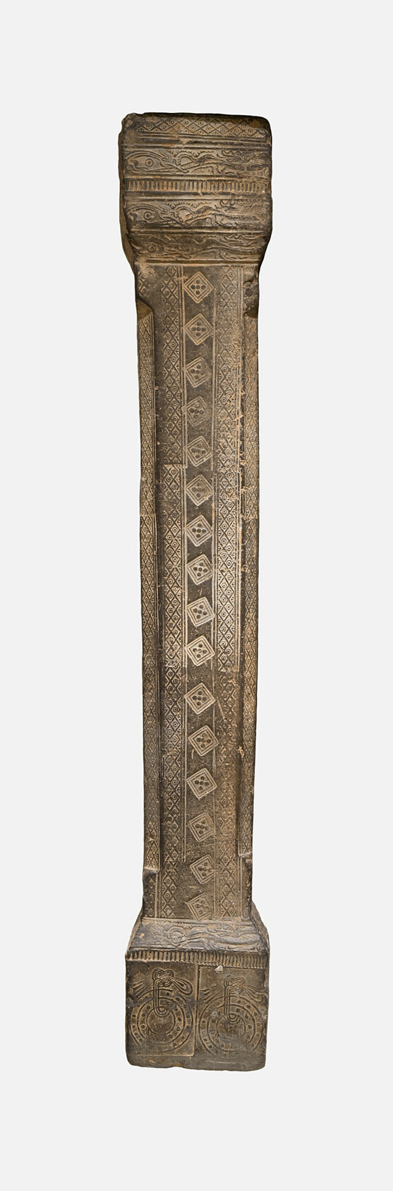Pillar from Tomb Chamber, China; probably from Zhengzhou, Henan province