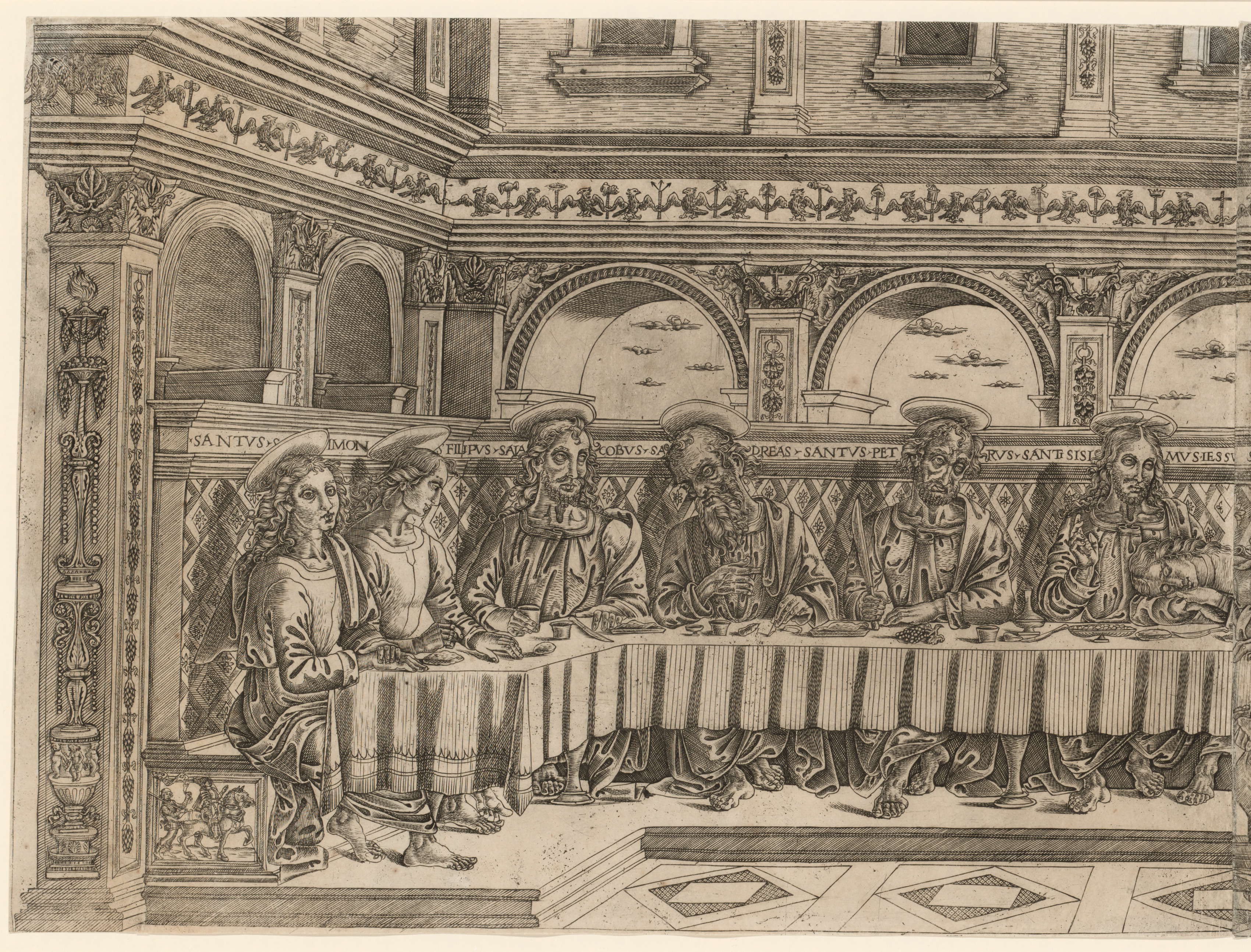The Last Supper, Lucantonio degli Uberti (Italian); Perugino (Italian, c. 1450/55–1523)