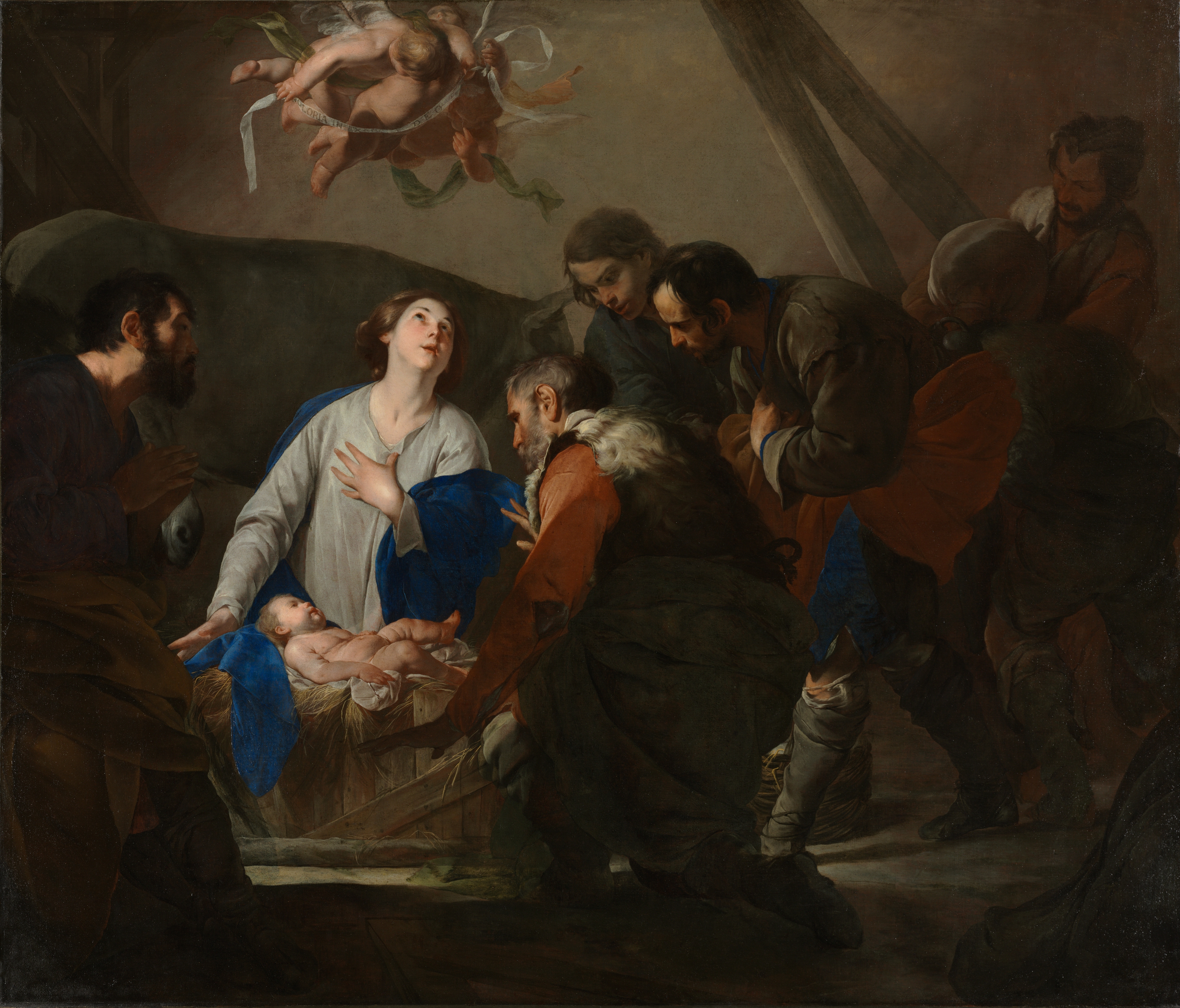 Adoration of the Shepherds, Bernardo Cavallino (Italian, 1616–1656)