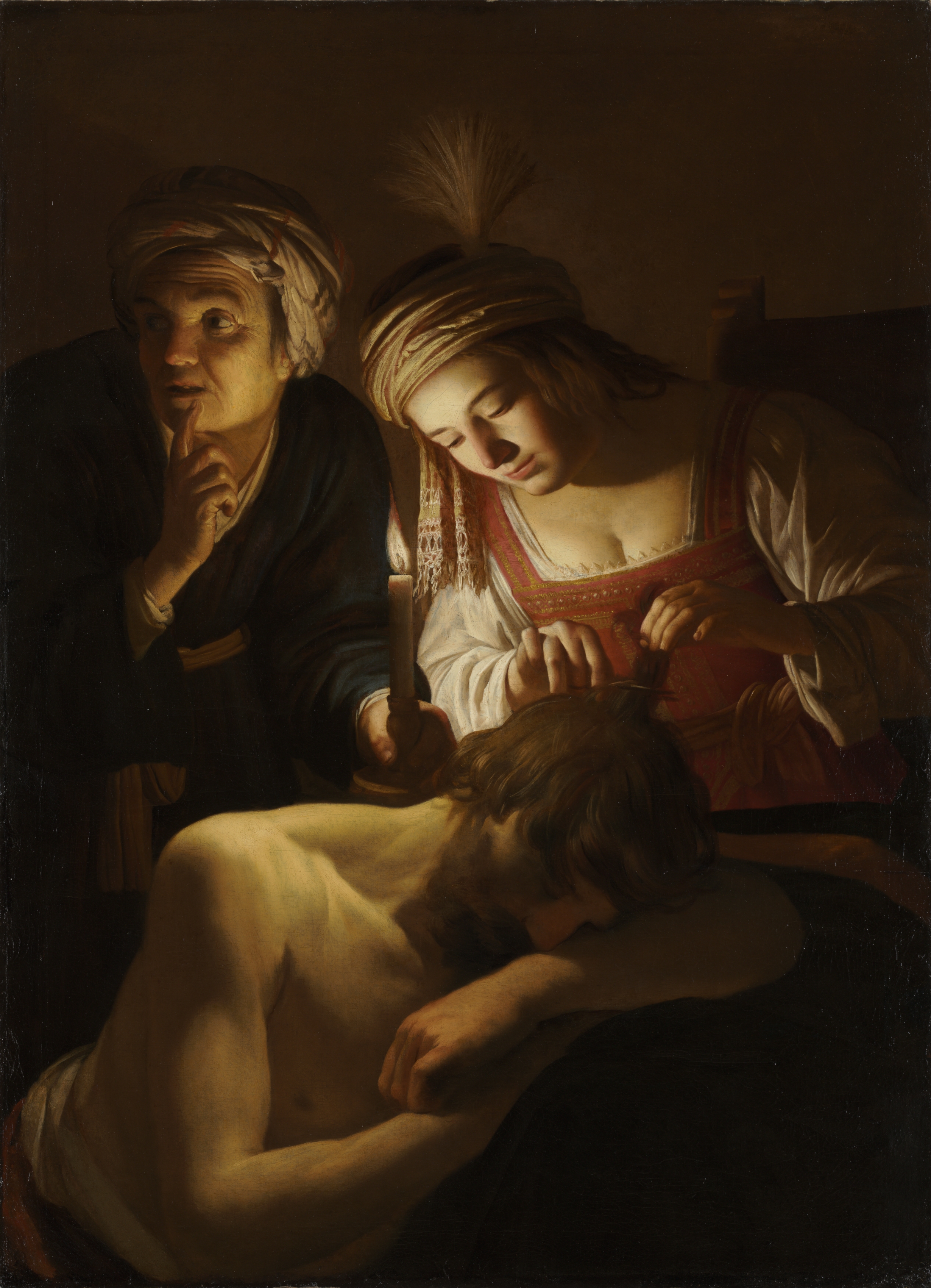 Samson and Delilah, Gerrit van Honthorst (Dutch, 1590–1656)