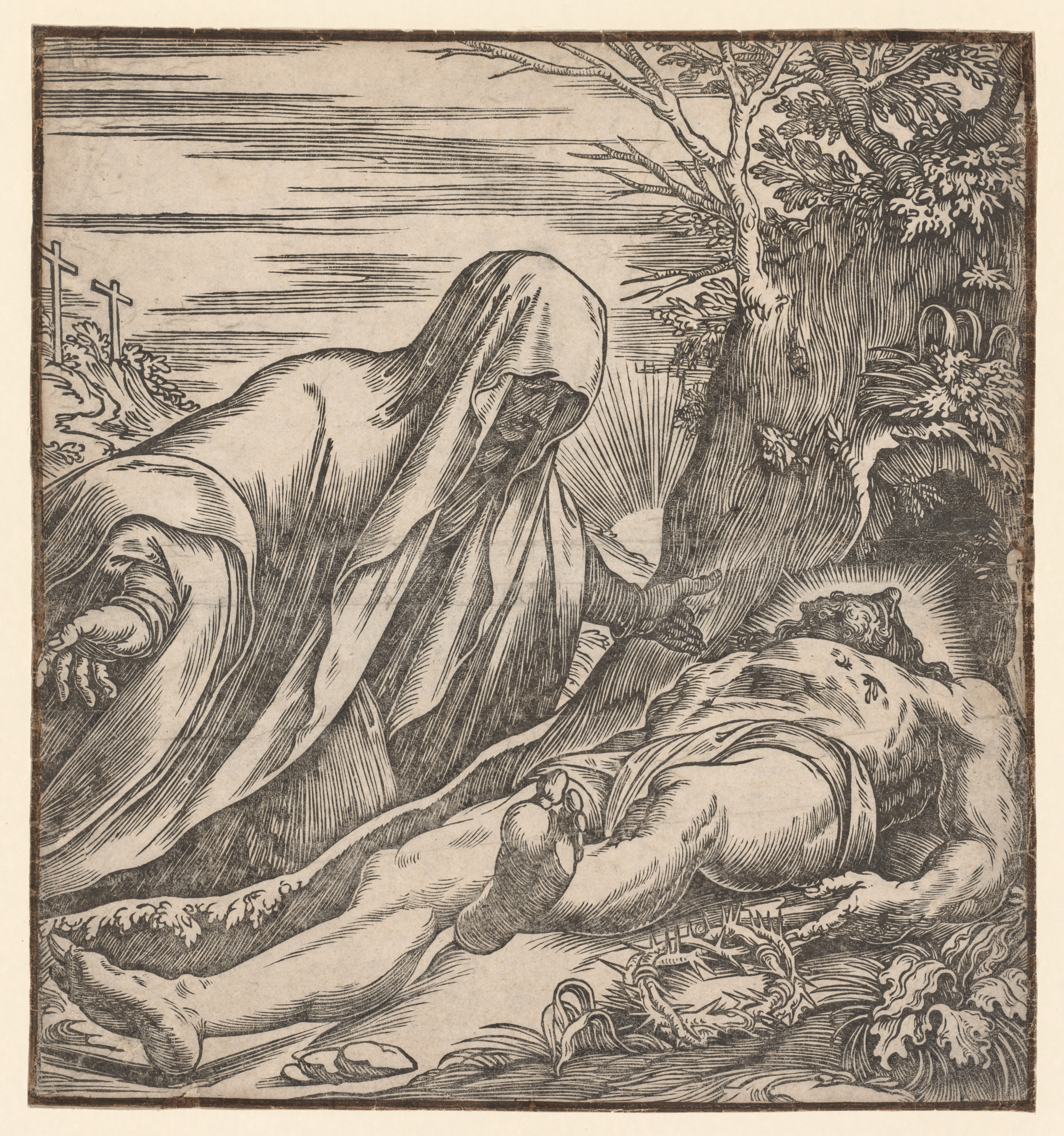 Lamentation over the Body of Christ, Giuseppe Scolari (Italian)