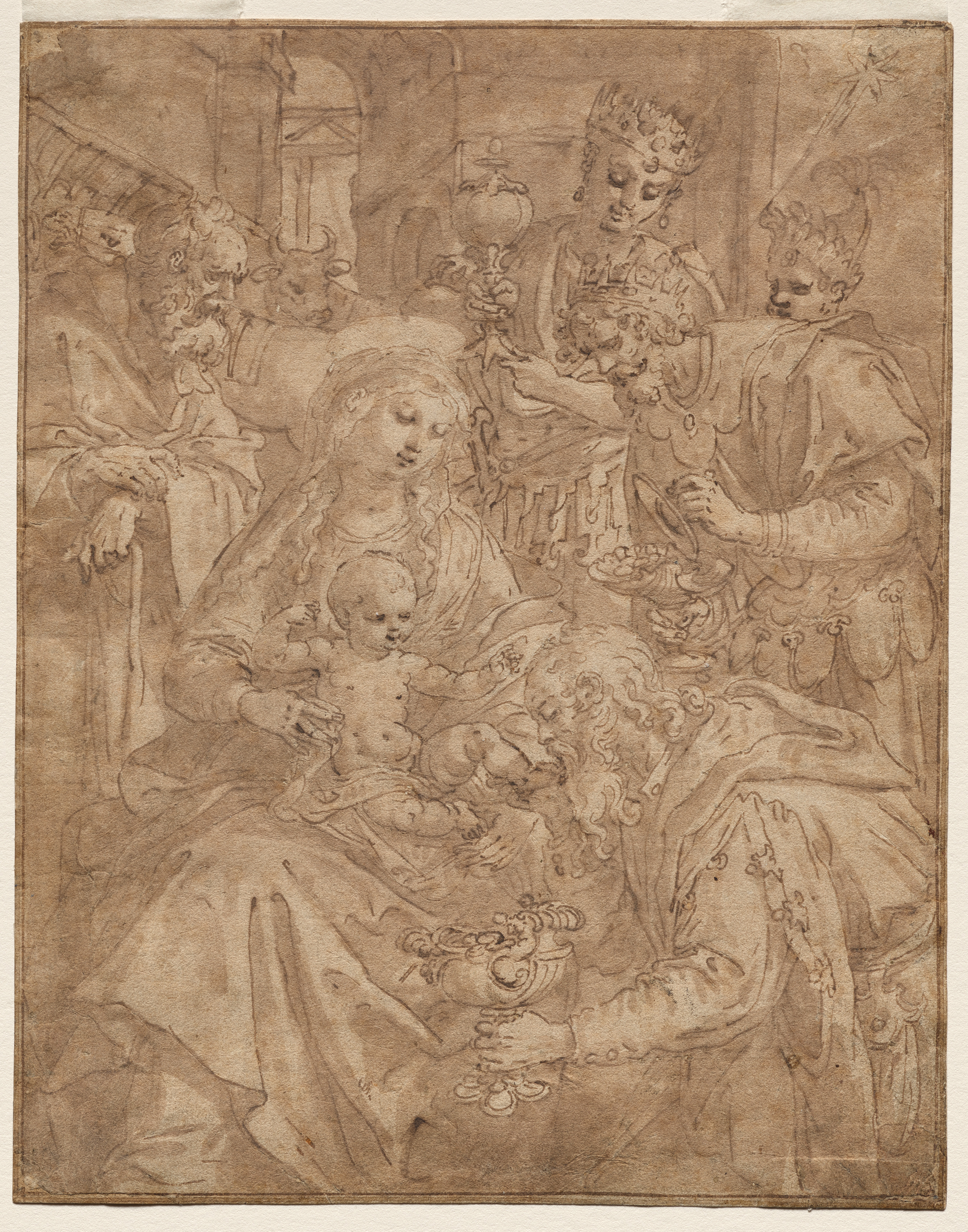 Adoration of the Magi, Maarten de Vos (Flemish, 1532–1603)