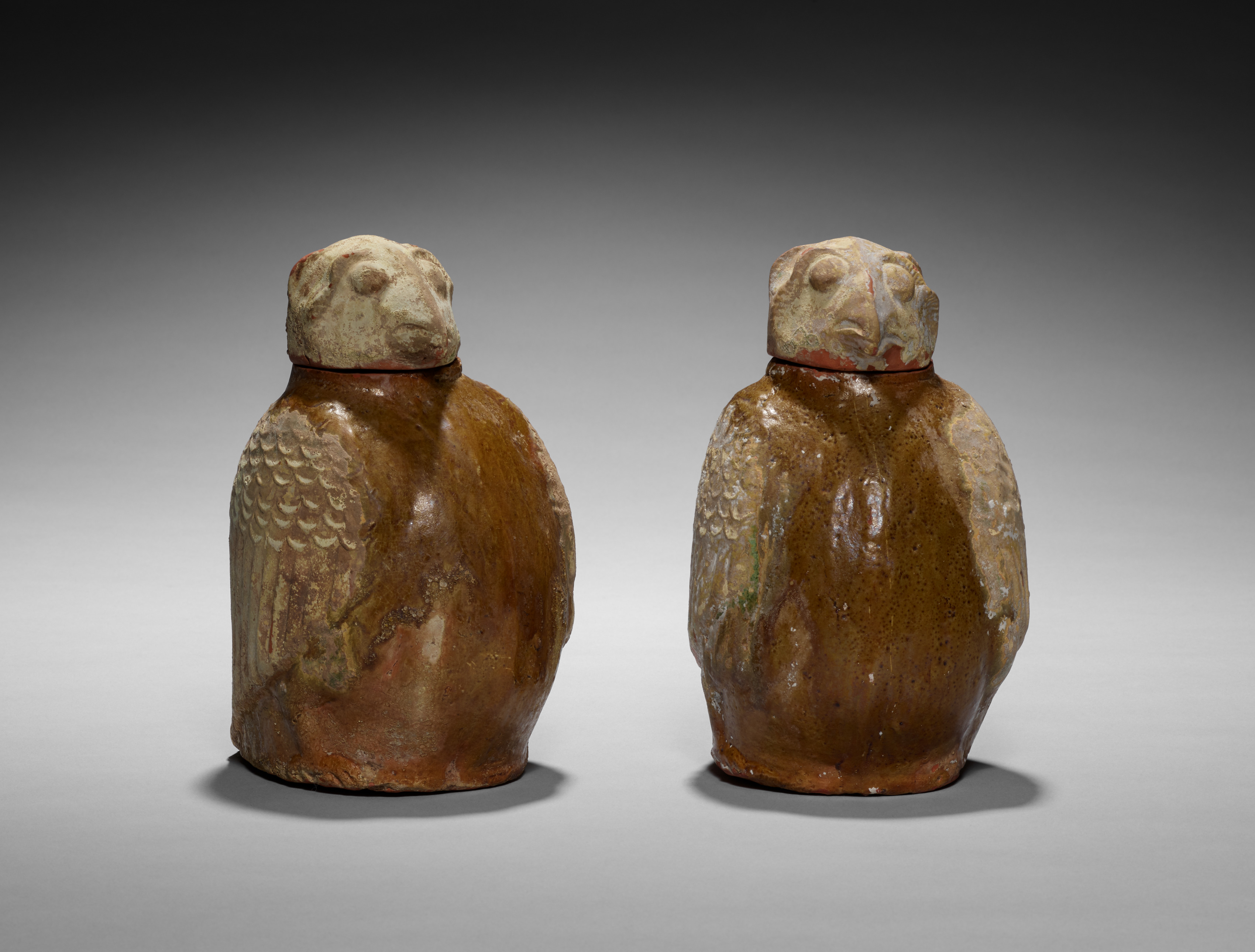 Pair of Owl-shaped Jars, Unknown