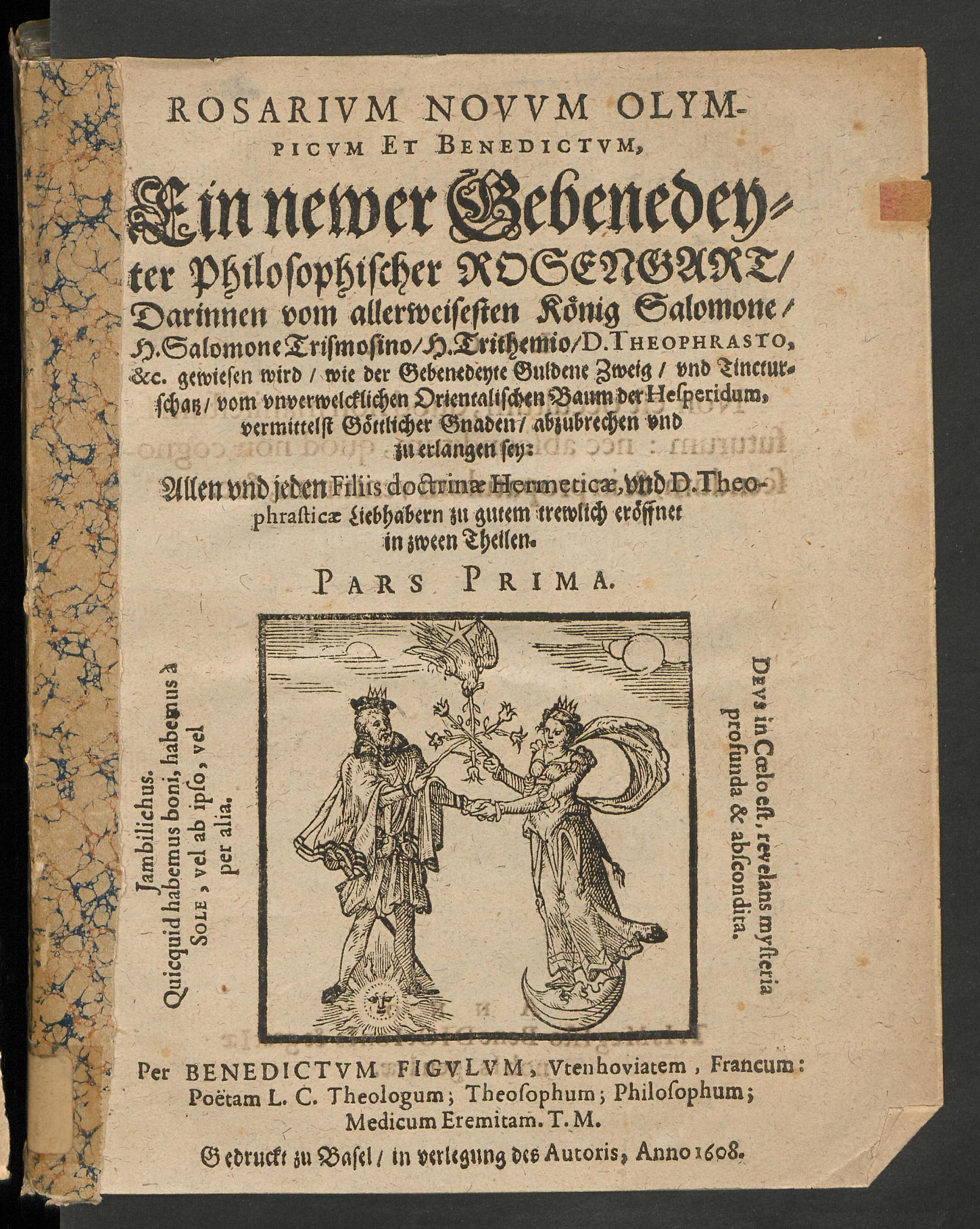 Rosarium novum olympicum et benedictum ..., Figulus, Benedictus