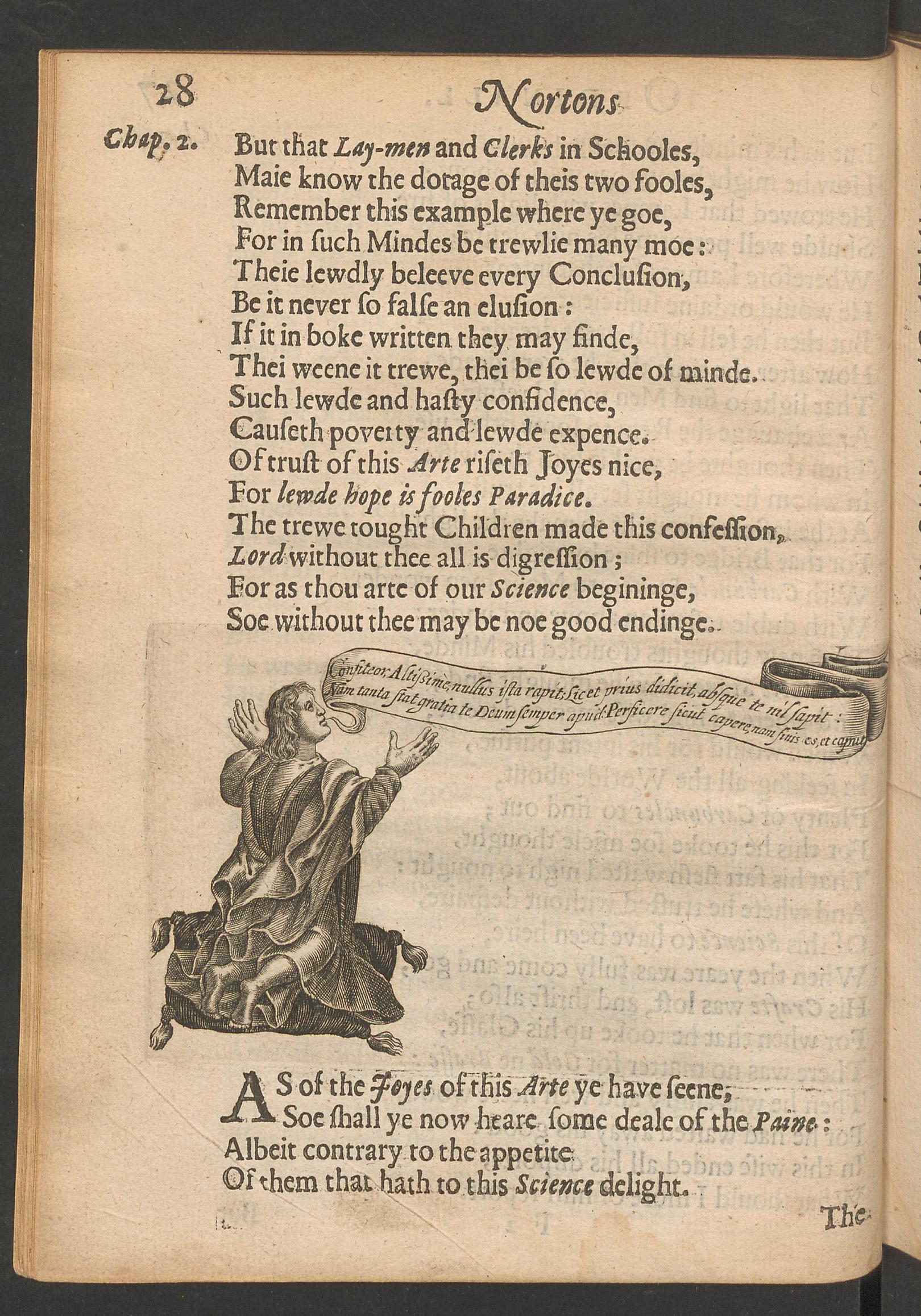 Theatrum chemicum Britannicum, page 28, Ashmole, Elias