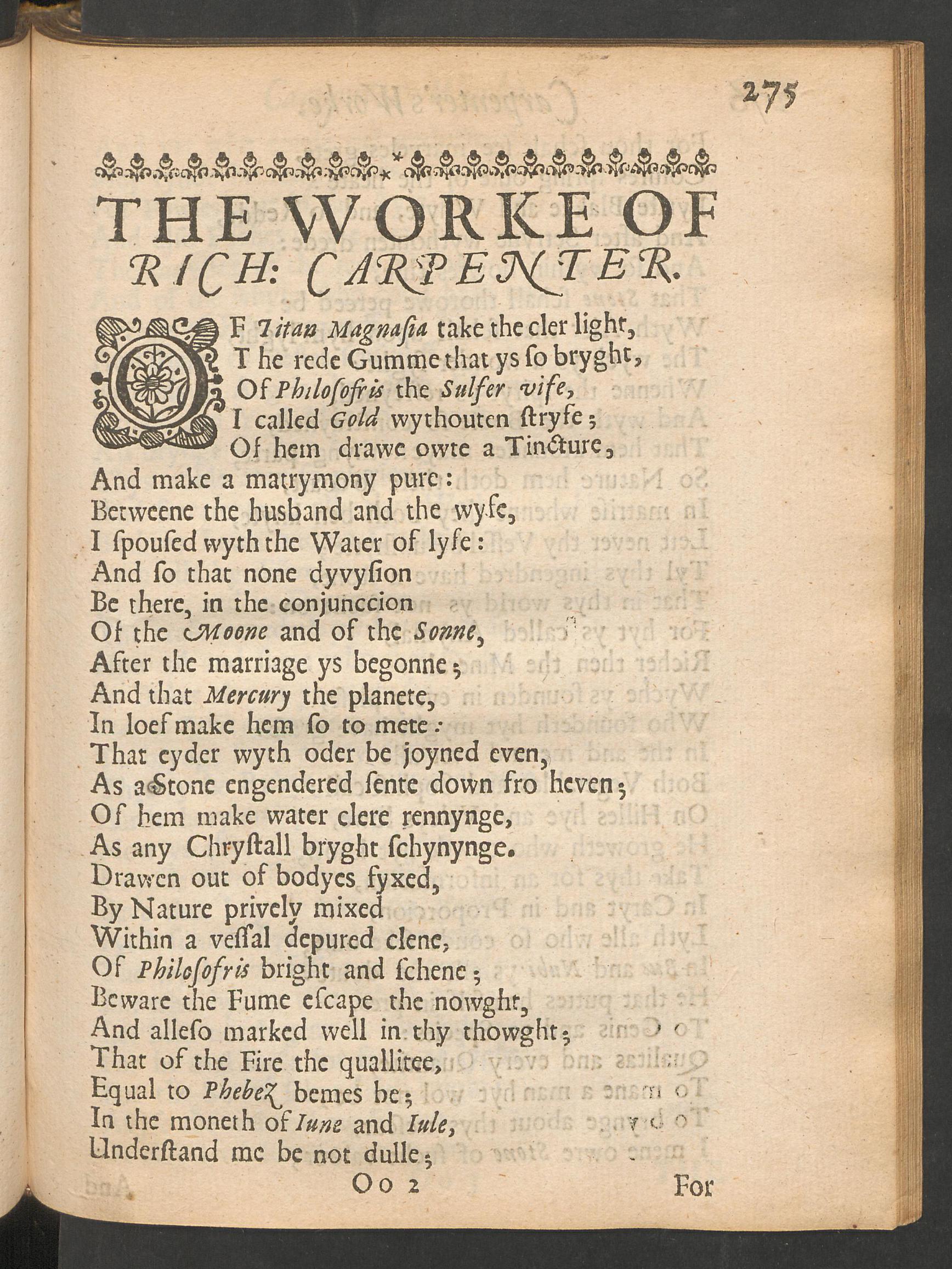 Theatrum chemicum Britannicum, page 275, Ashmole, Elias