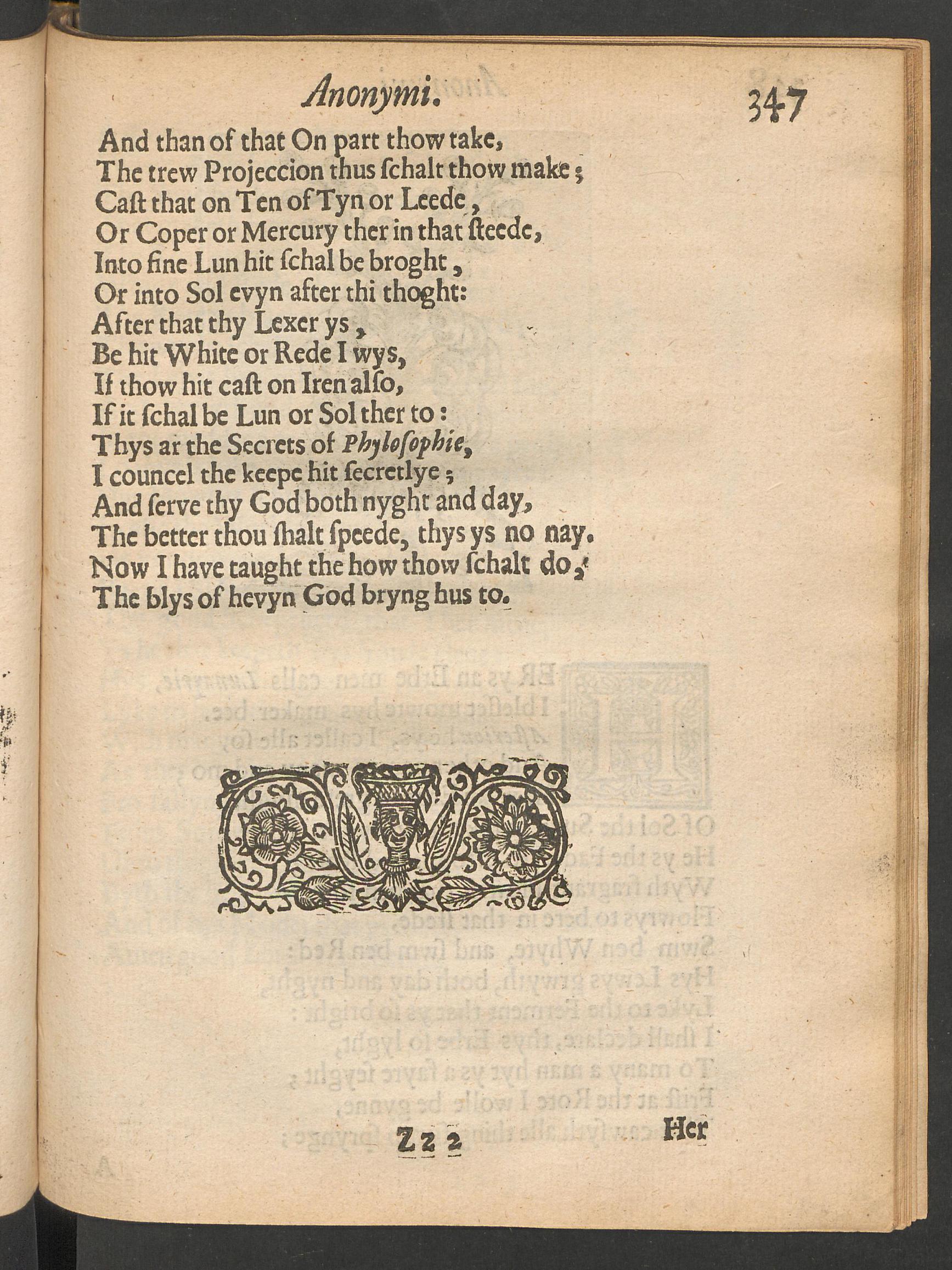 Theatrum chemicum Britannicum, page 347, Ashmole, Elias