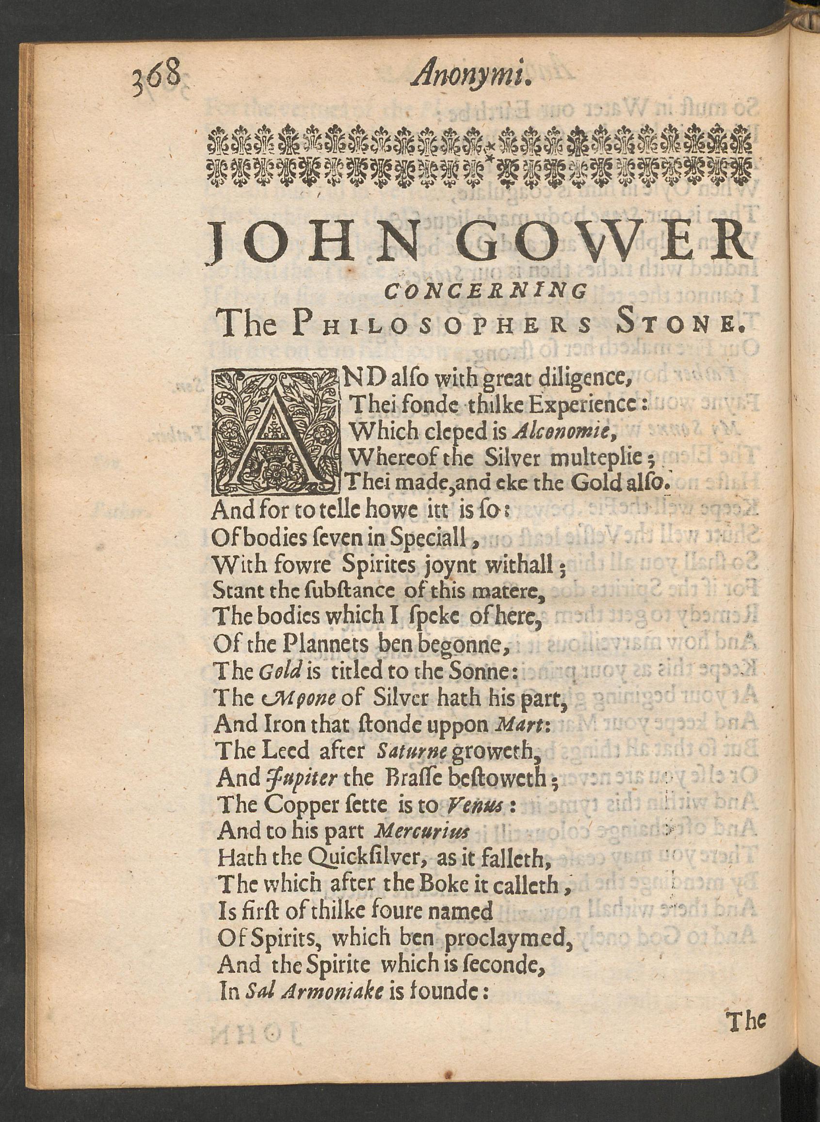 Theatrum chemicum Britannicum, page 368, Ashmole, Elias