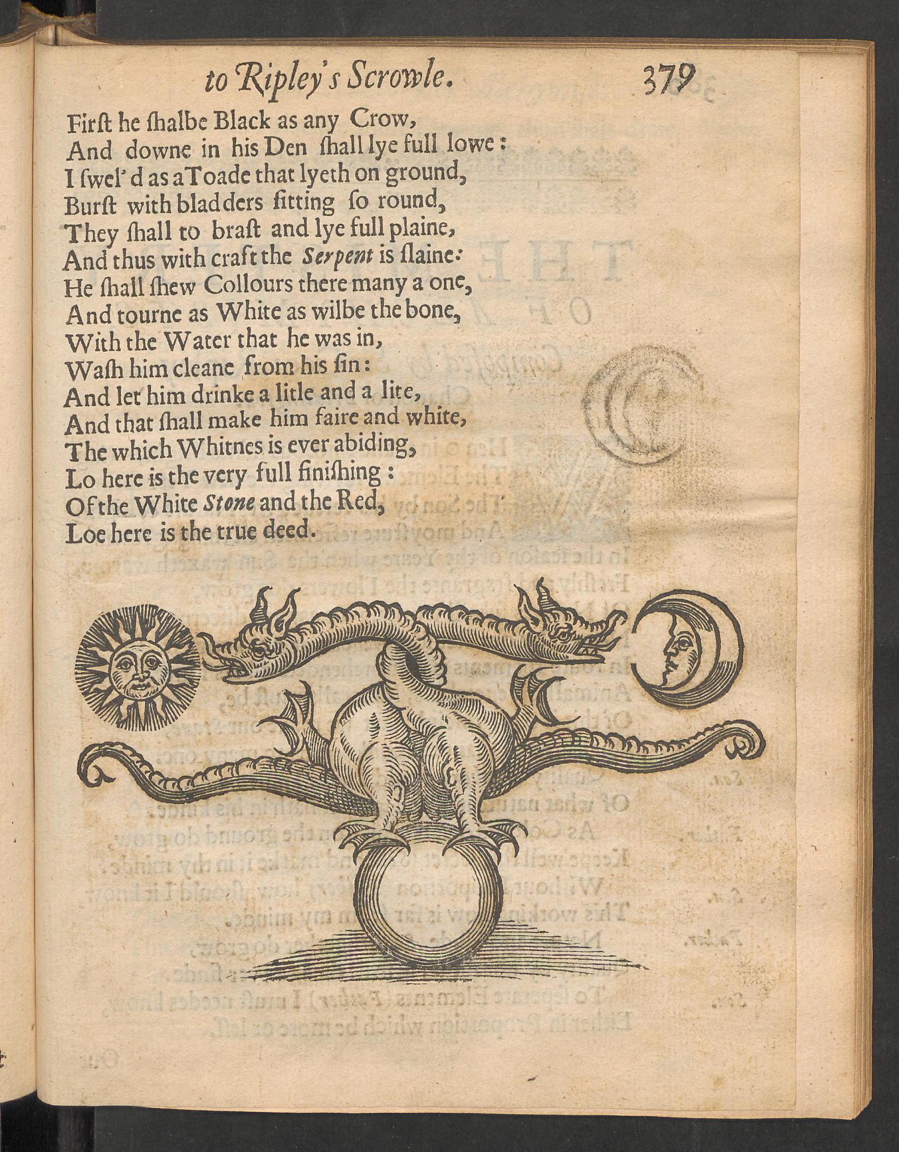 Theatrum chemicum Britannicum, page 379, Ashmole, Elias