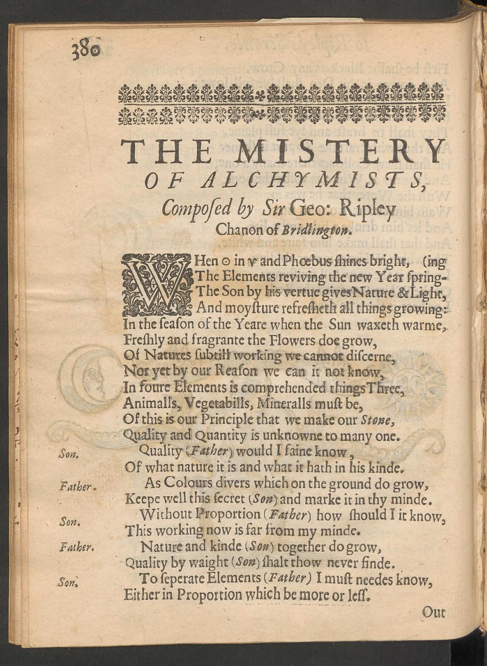 Theatrum chemicum Britannicum, page 380, Ashmole, Elias