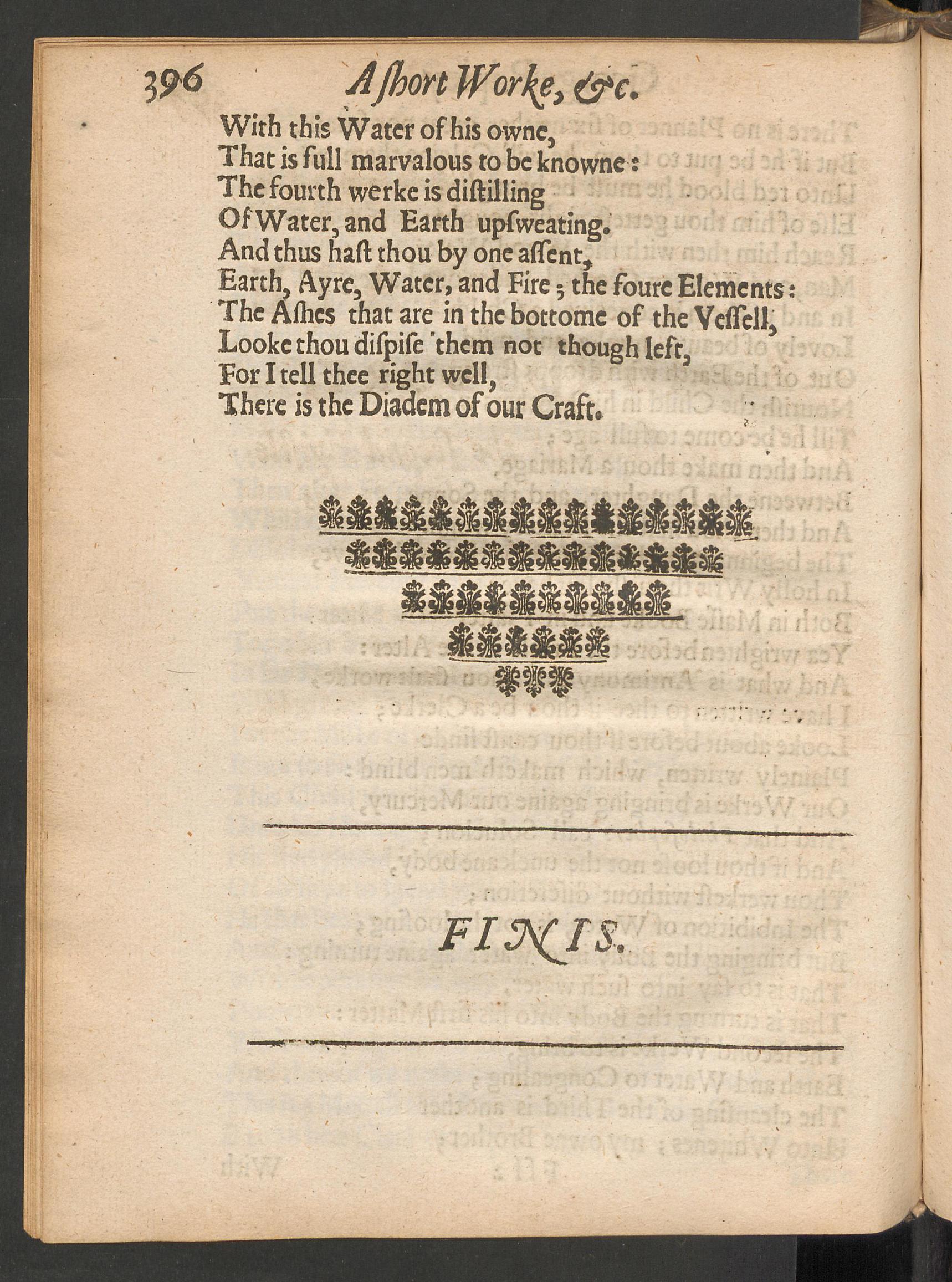 Theatrum chemicum Britannicum, page 396, Ashmole, Elias