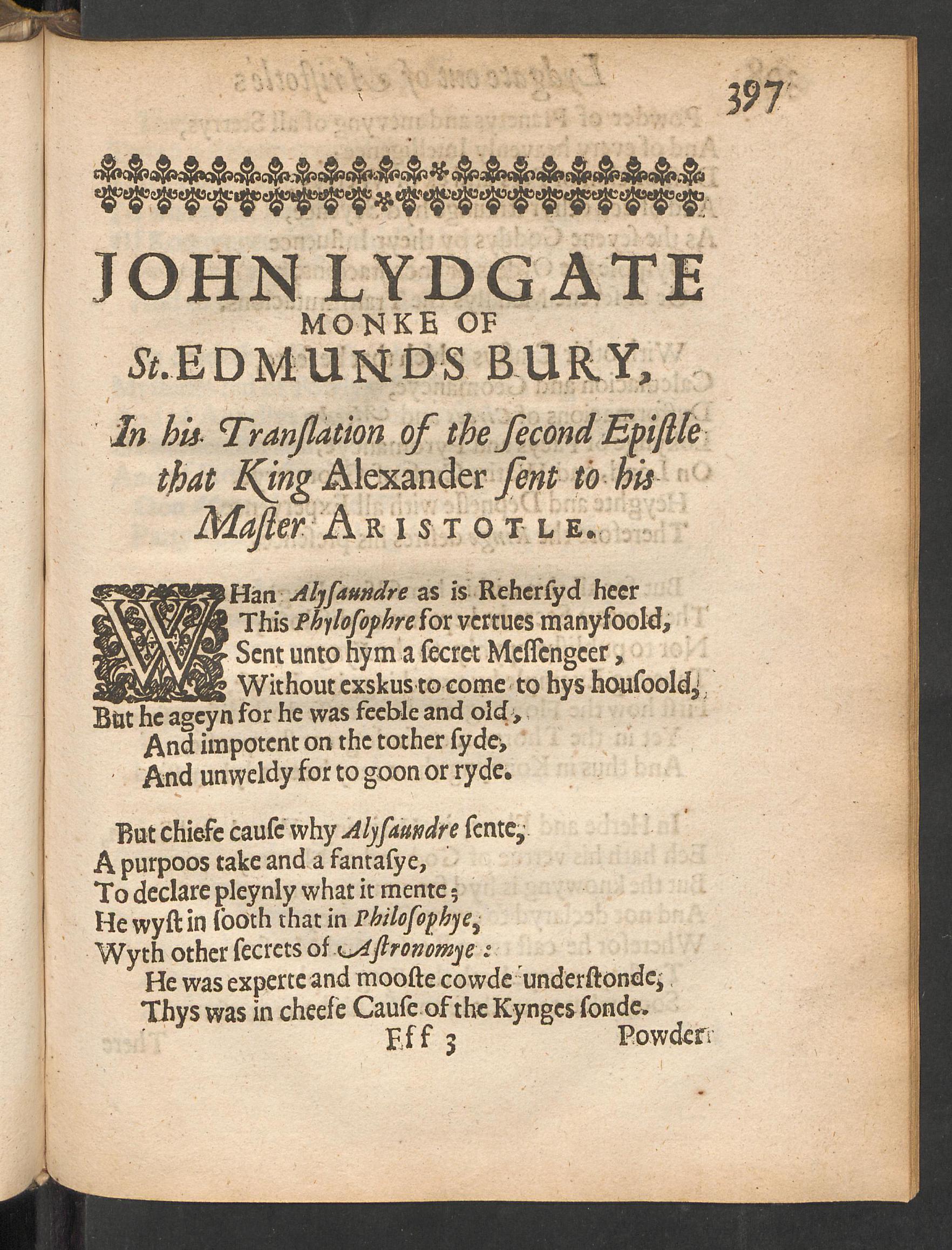 Theatrum chemicum Britannicum, page 397, Ashmole, Elias