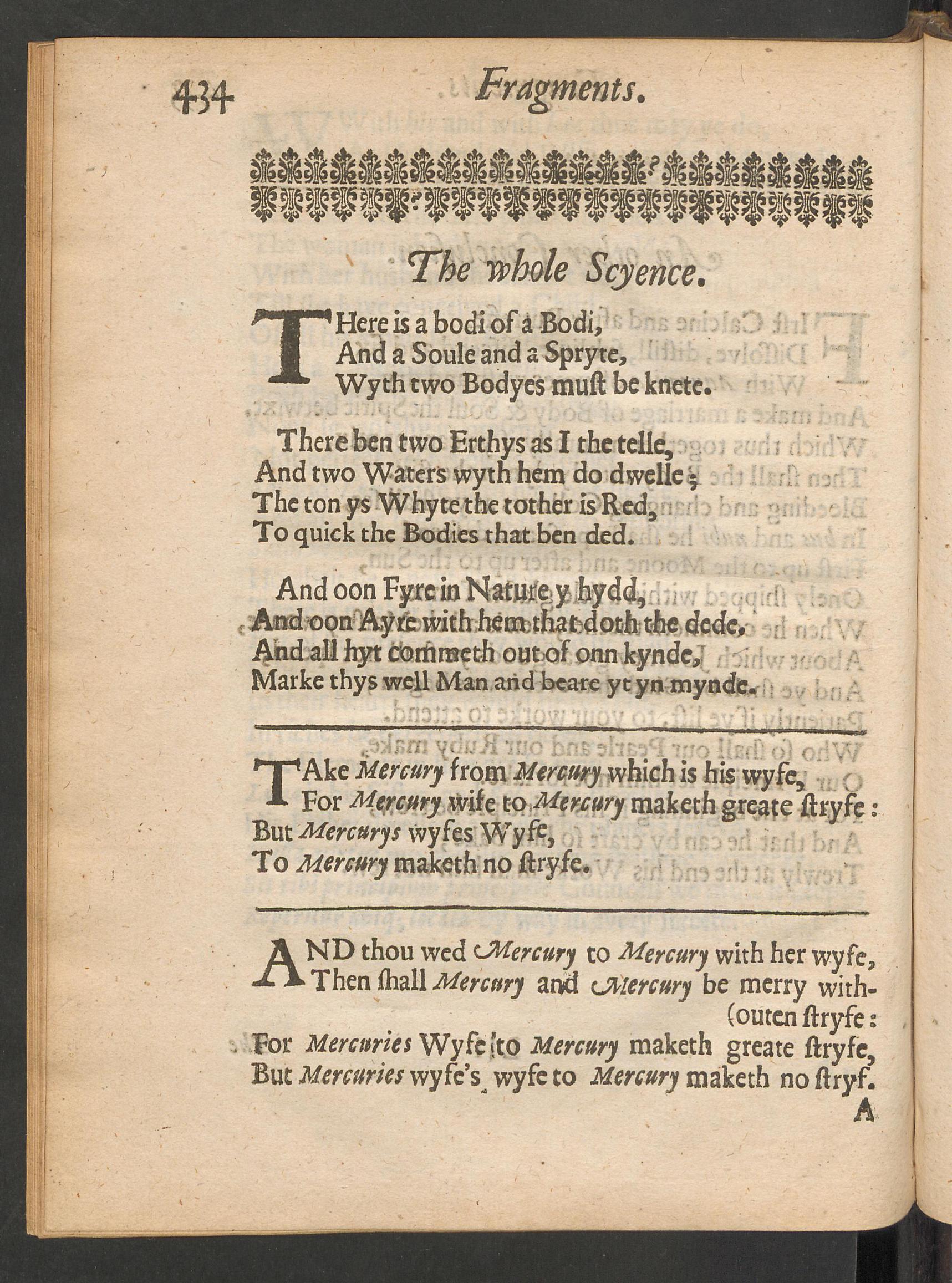 Theatrum chemicum Britannicum, page 434, Ashmole, Elias