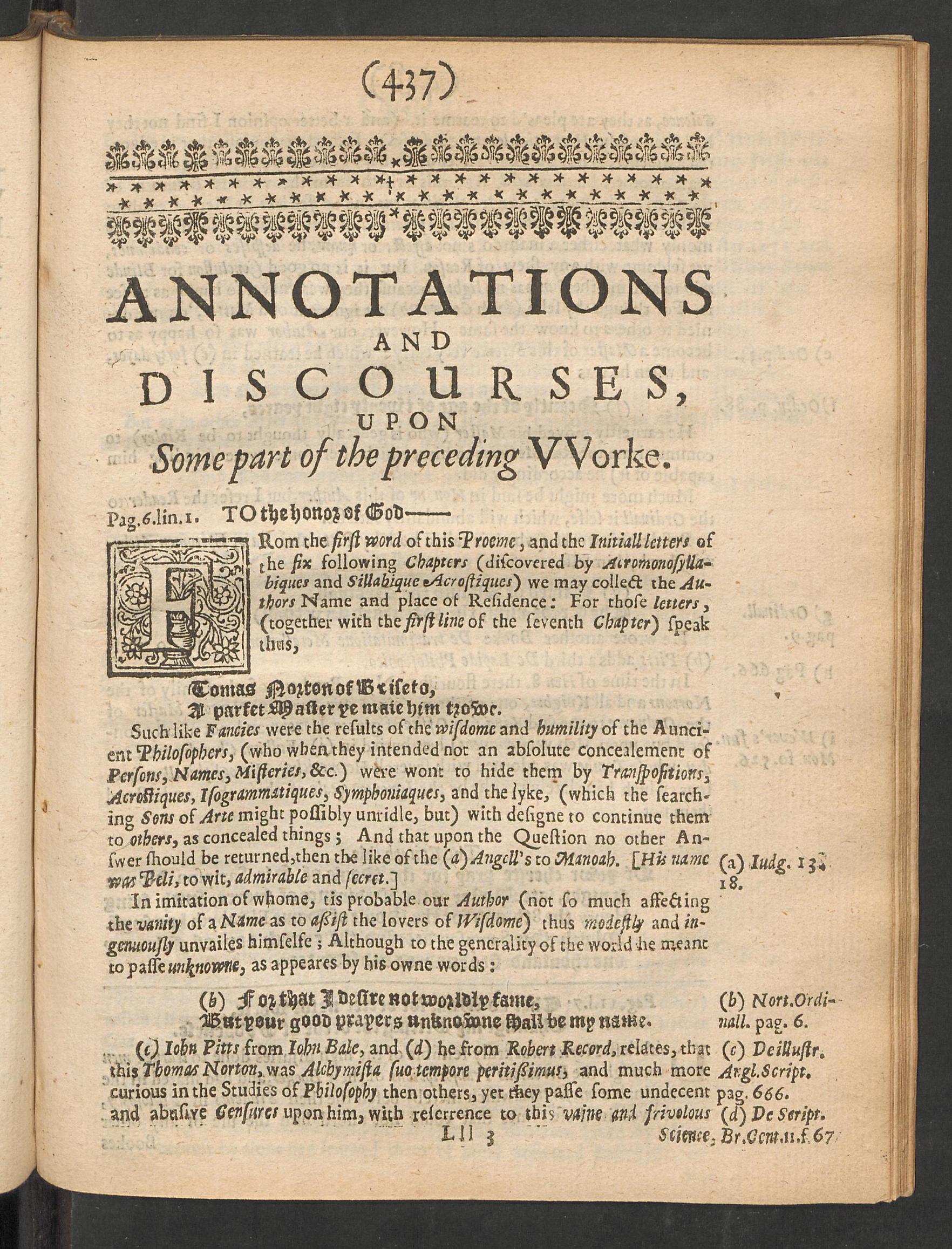 Theatrum chemicum Britannicum, page 437, Ashmole, Elias