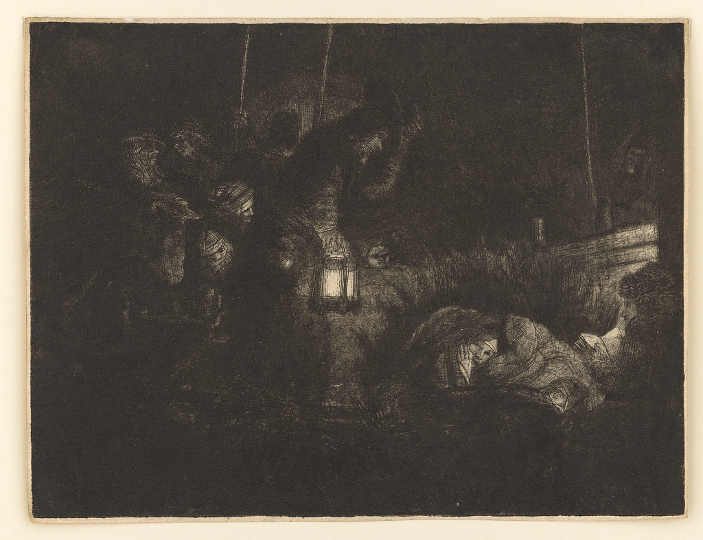 [Adoration of the shepherds: night piece], Rembrandt Harmenszoon van Rijn, 1606-1669, artist