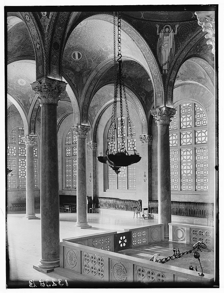 Gethsemane. Garden of Gethsemane, Church (interior) of Agony; of All Nations, Matson Photo Service, photographer