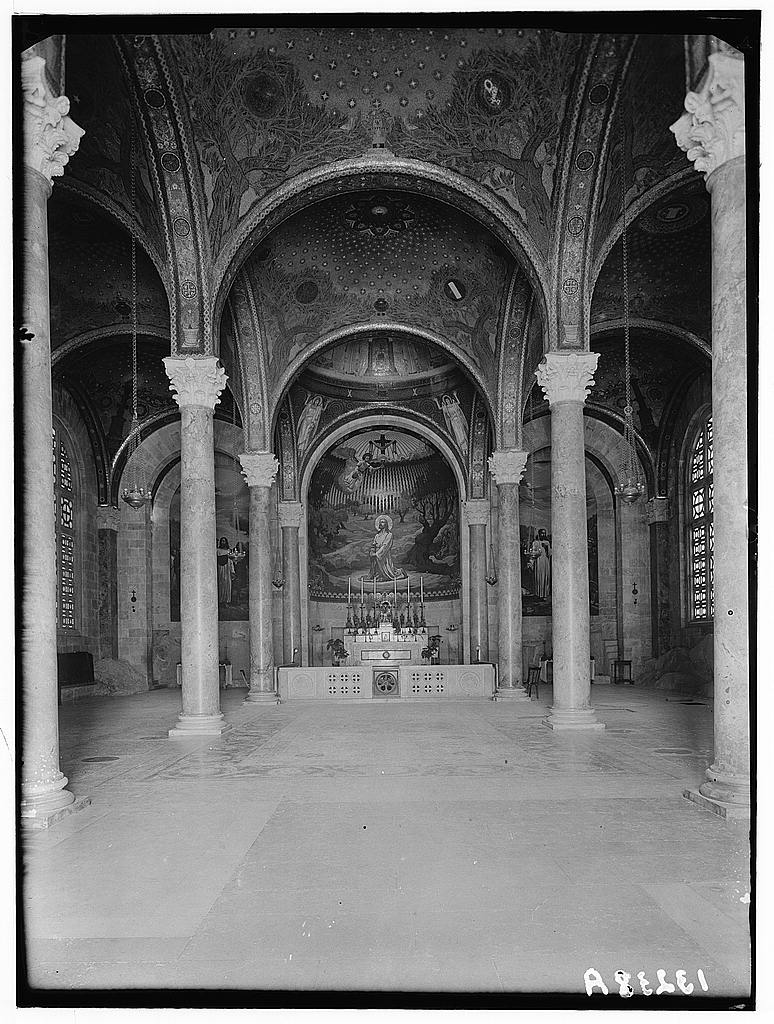 Gethsemane. Garden of Gethsemane, Church (interior) of Agony; of All Nations, Matson Photo Service, photographer