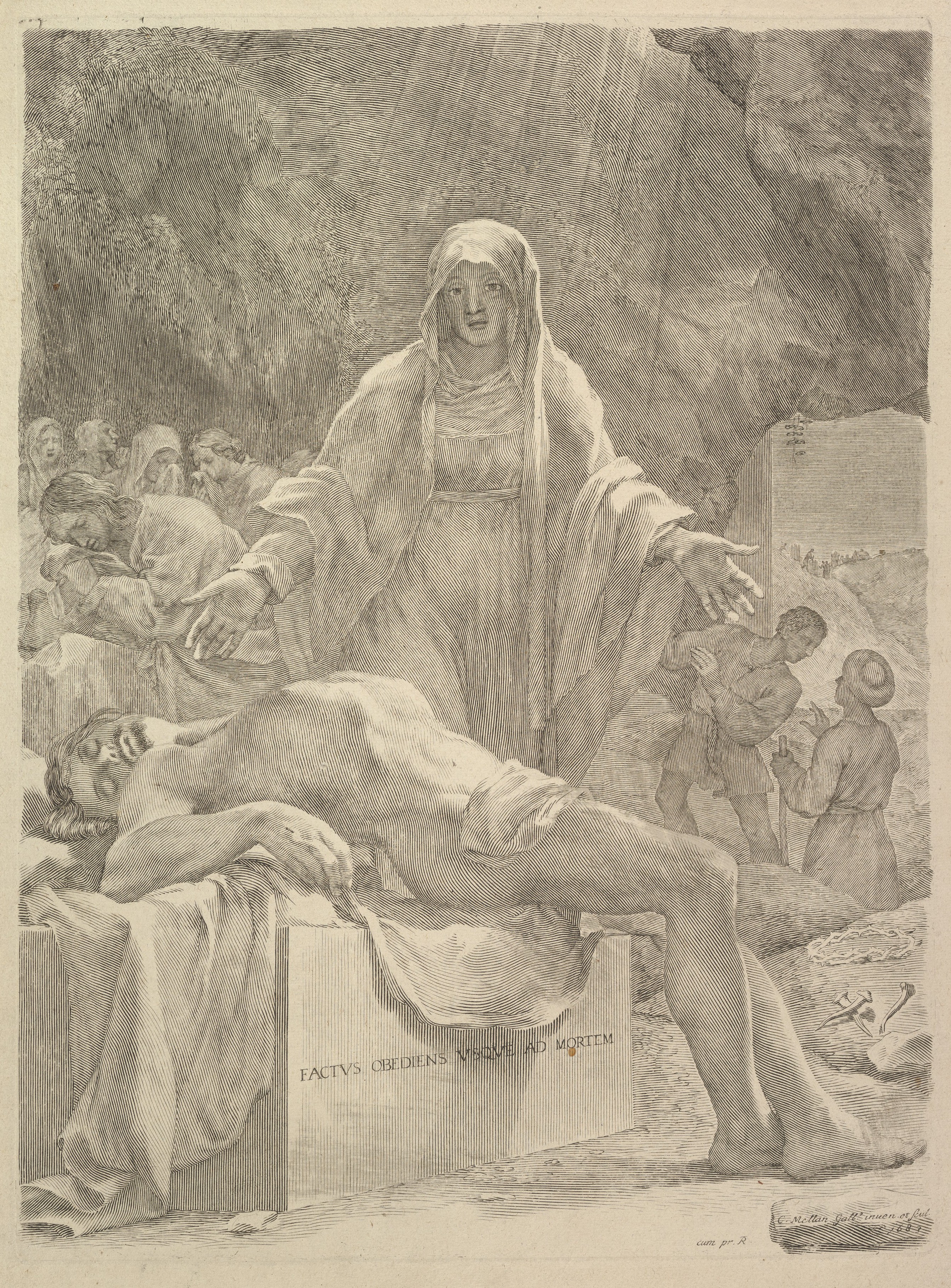 Lamentation, Claude Mellan