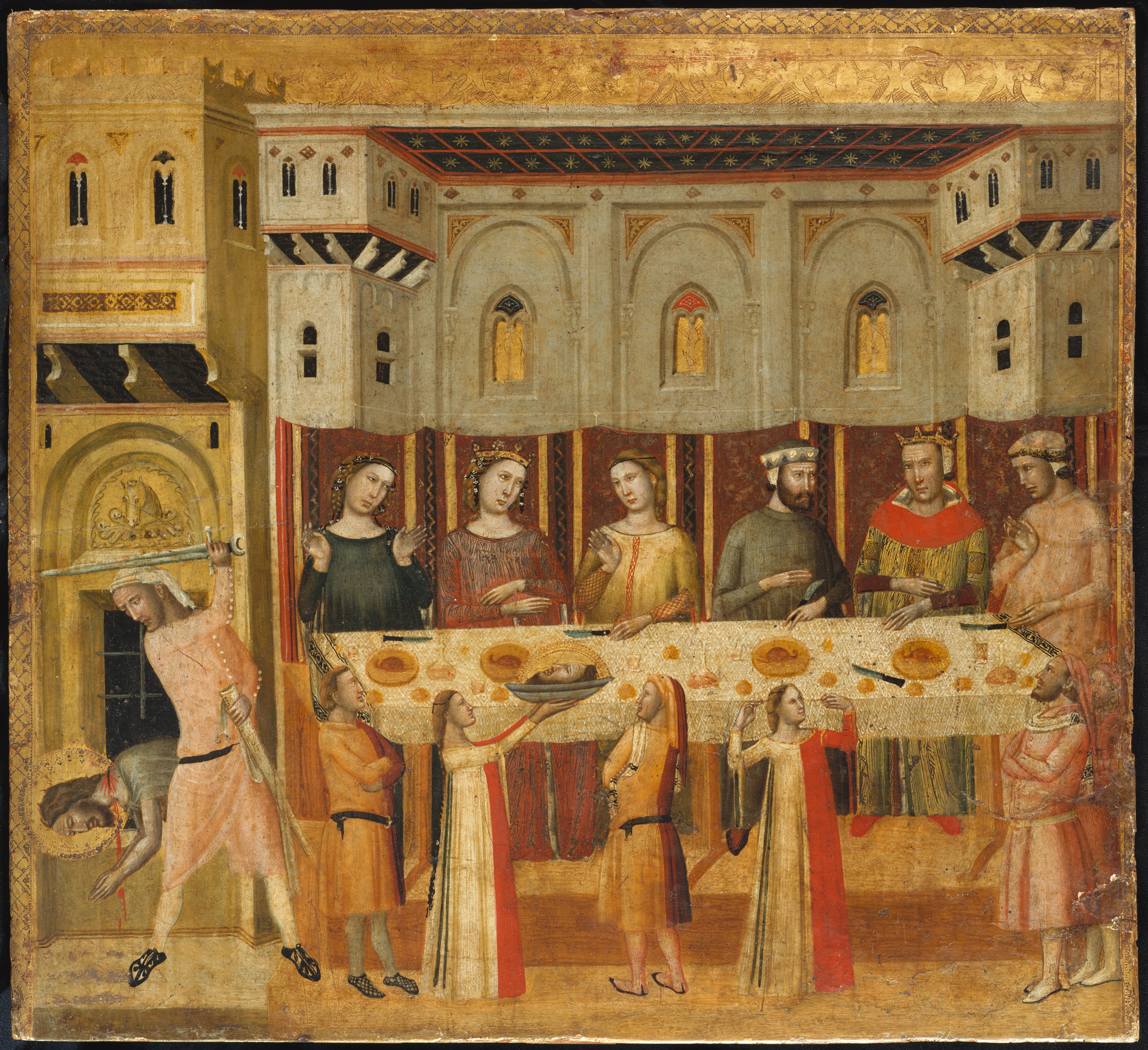 The Feast of Herod and the Beheading of the Baptist, Giovanni Baronzio