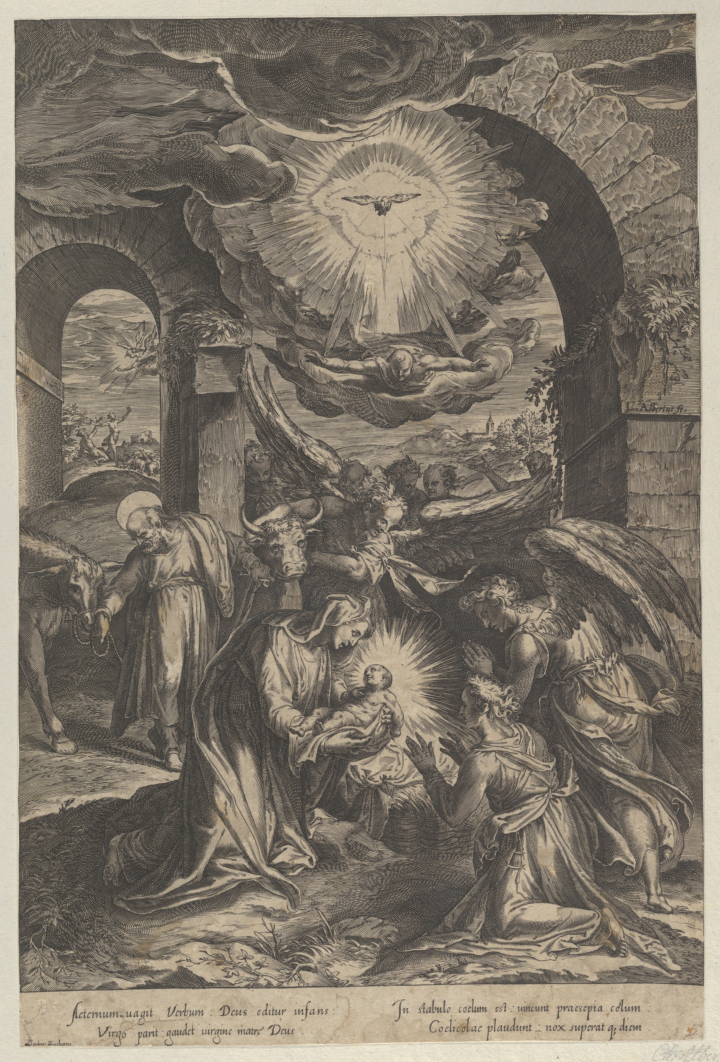 The Birth of Christ, Cherubino Alberti (Zaccaria Mattia)