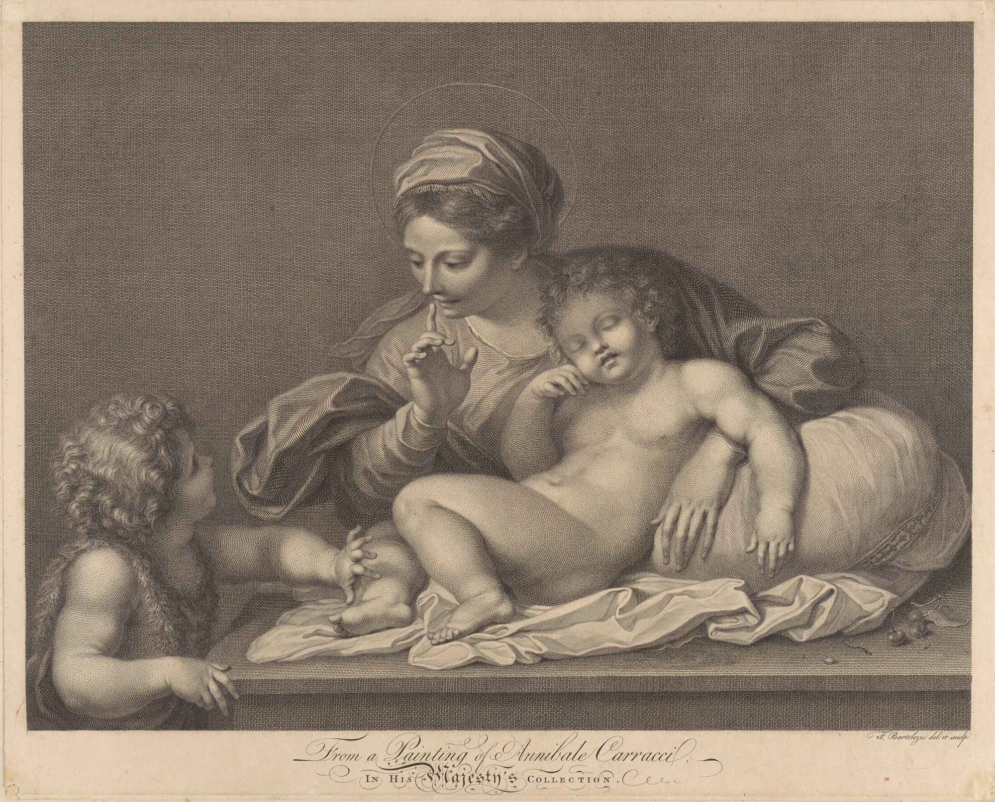 The Infant Jesus Asleep, Francesco Bartolozzi