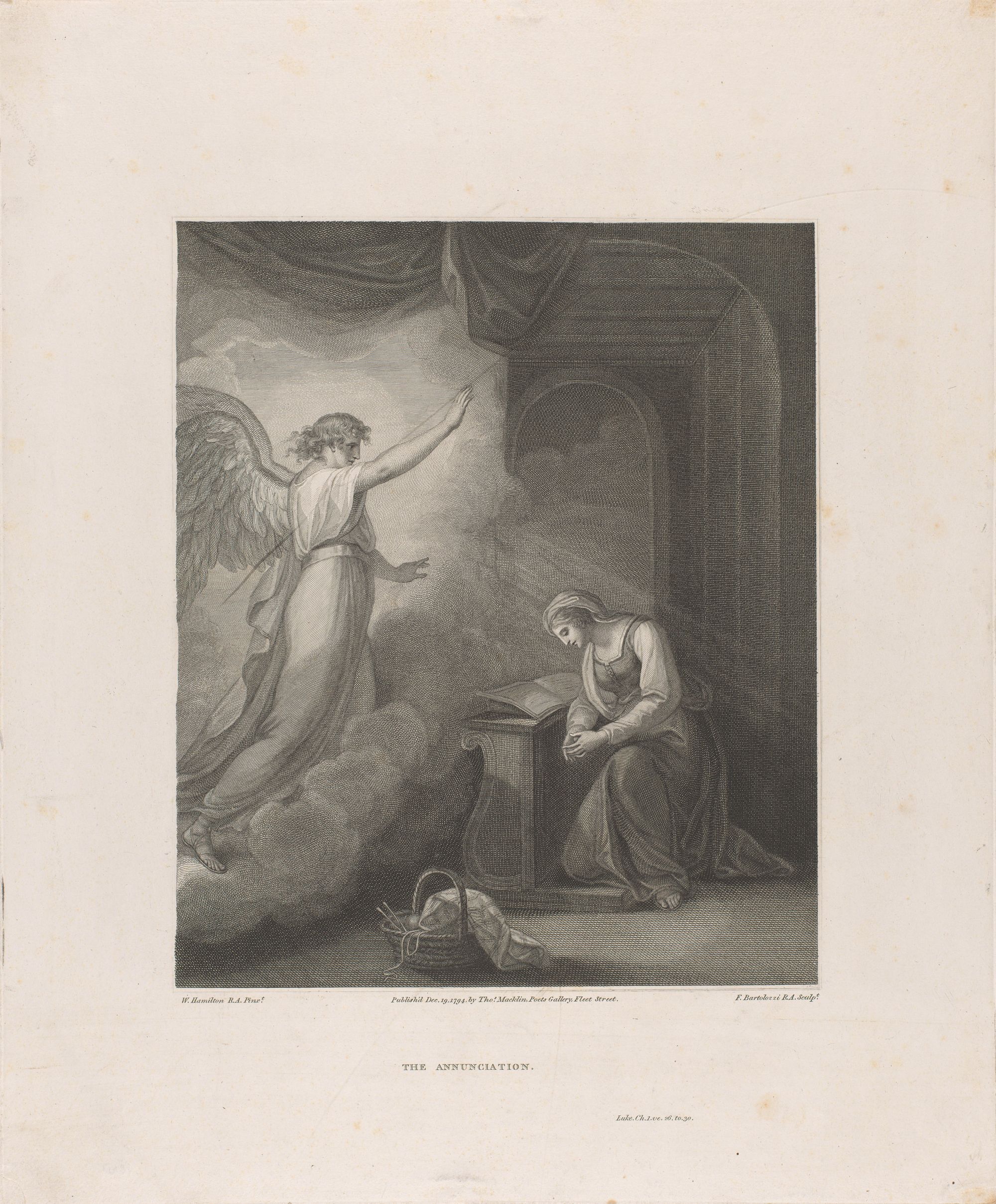 The Annunciation, Francesco Bartolozzi