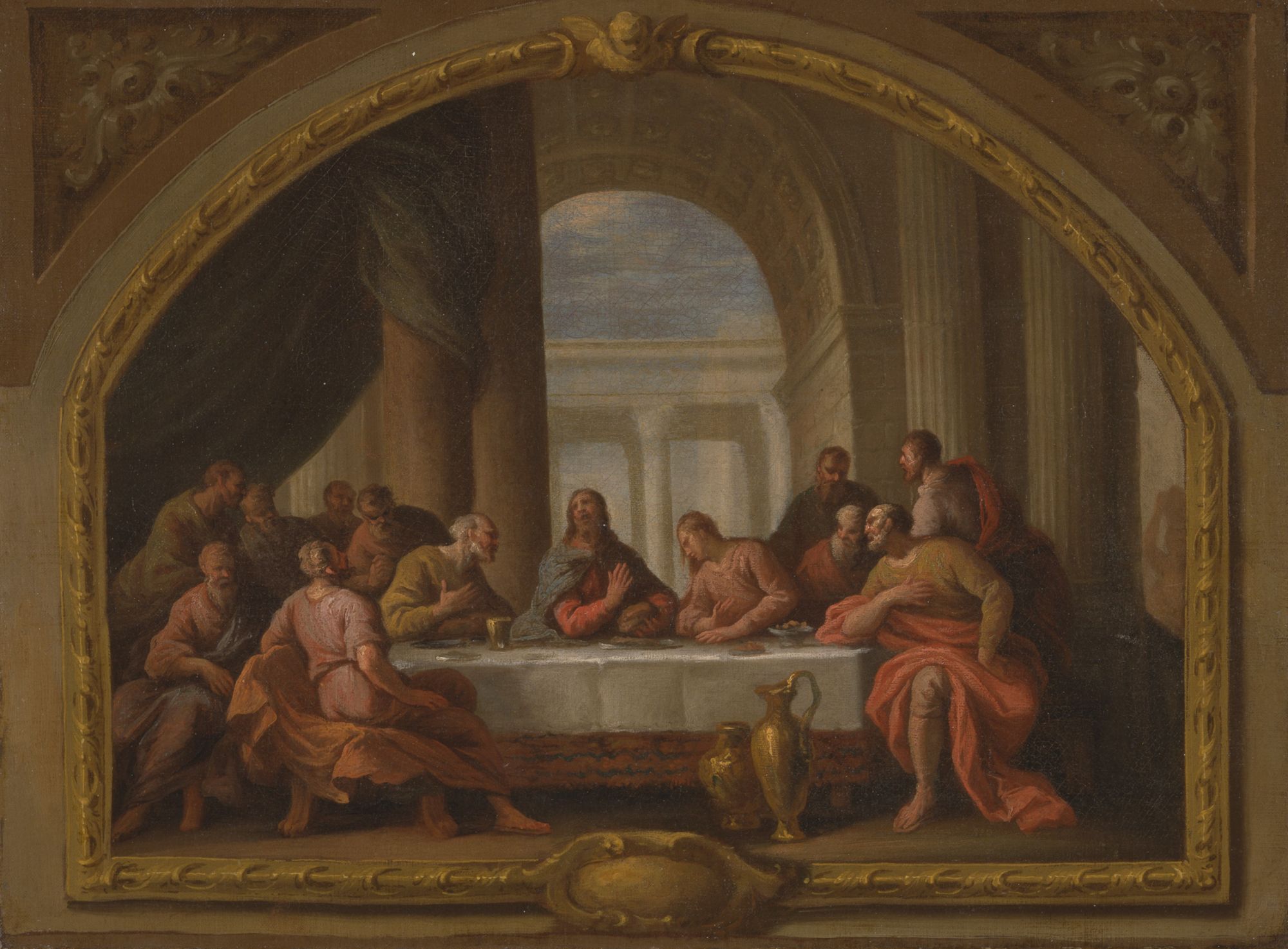 Sketch for 'The Last Supper,' St. Mary's, Weymouth, Sir James Thornhill